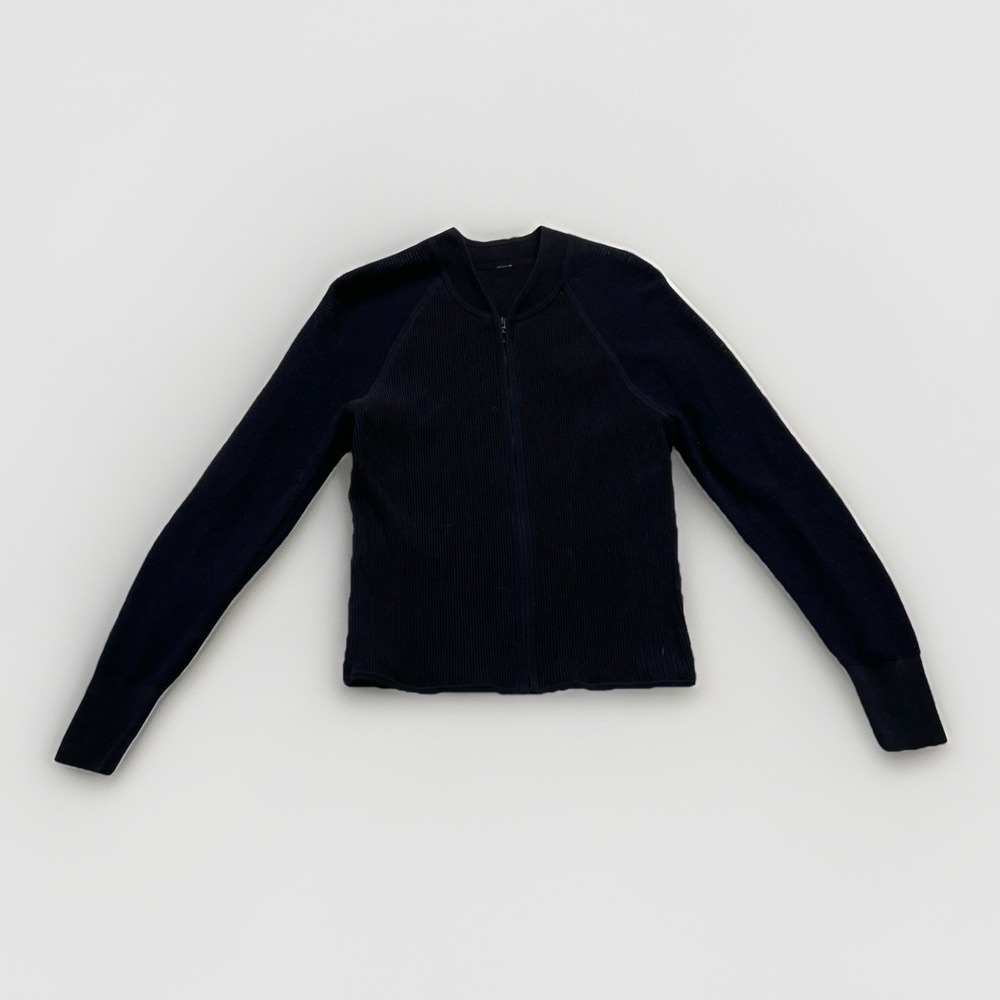 Lululemon Lightweight Ribbed Knit Jacket Women's M W3GN4S Black